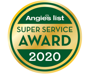 Angies list Super Service awards badge for 2020 Angies list Super Service awards badge for 2020